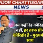 अब रेड कॉरिडोर नहीं, हर तरफ ग्रीन कॉरिडोर – मुख्यमंत्री विष्णुदेव साय