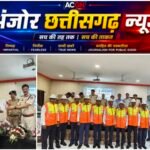 ट्रैफिक जवानों को सेफ्टी जैकेट और इको फ्रेंडली वाटर बोतल का वितरण