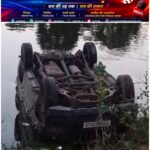 तेज रफ्तार स्कॉर्पियो हसदेव नहर में पलटी, बस्ती के पास हादसे से मचा हड़कंप