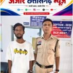 धारदार चाकू के साथ आरोपी शांतनु सिक्का गिरफ्तार