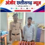 अवैध शराब बिक्री पर तेलीबांधा पुलिस की कार्रवाई, 45 पाव देशी शराब के साथ युवक गिरफ्तार