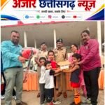 ‘आओ संवारें कल अपना’ अभियान के तहत बच्चों को खेल सामग्री वितरित, एसएसपी रजनेश सिंह ने किया प्रेरित