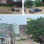 बारिश ने खोली कोरबा की व्यवस्था की पोल: घरों में घुसा पानी, उफनते नाले में बह गई स्कॉर्पियो