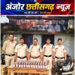 शराब से भरे कार्टून और बाइक छोड़ भागा चालक, कोरबी पुलिस ने 53 हजार से ज्यादा का माल किया जब्त